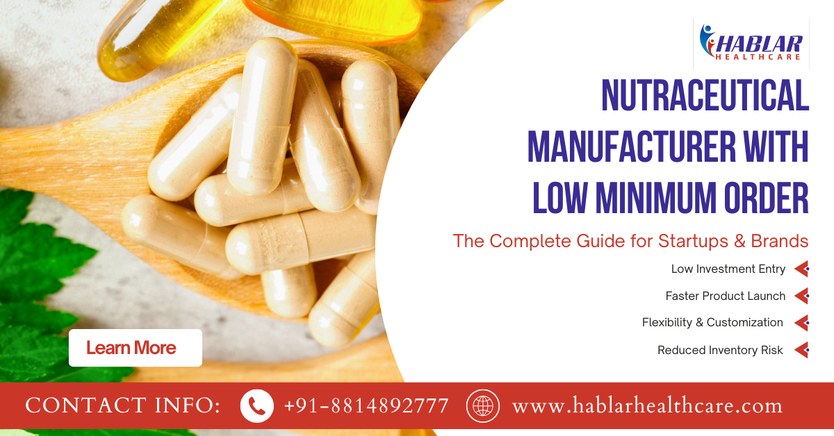 low MOQ nutraceutical manufacturer