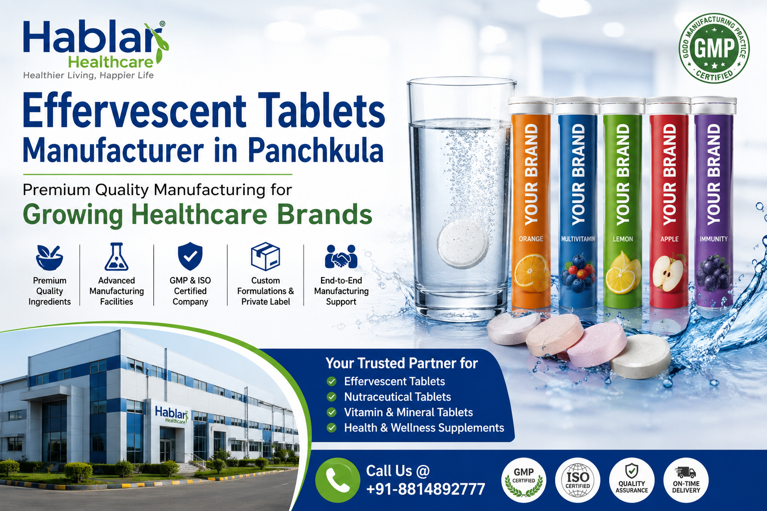 effervescent tablets manufacturer in Panchkula