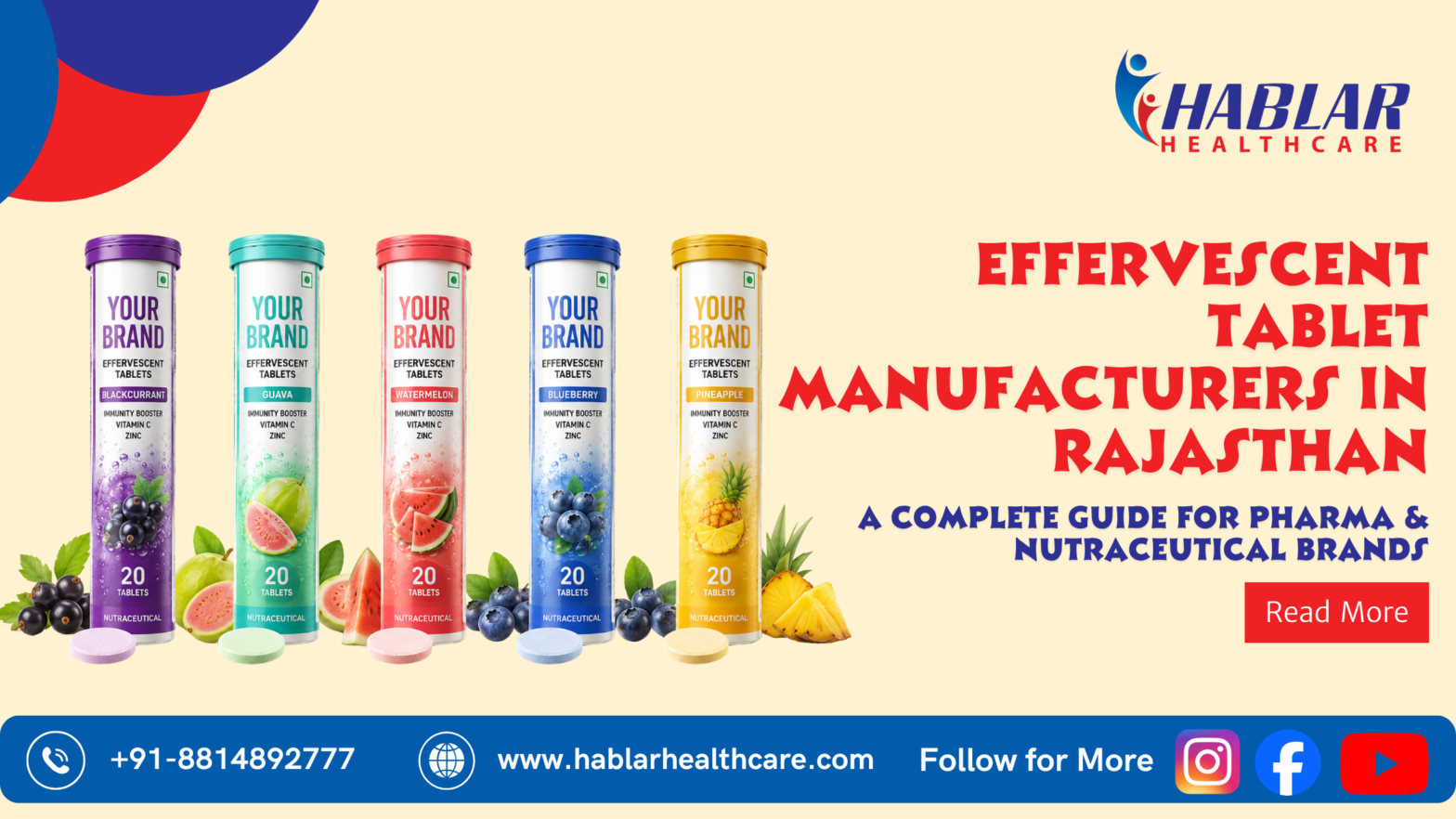 Effervescent Tablet Manufacturers in Rajasthan