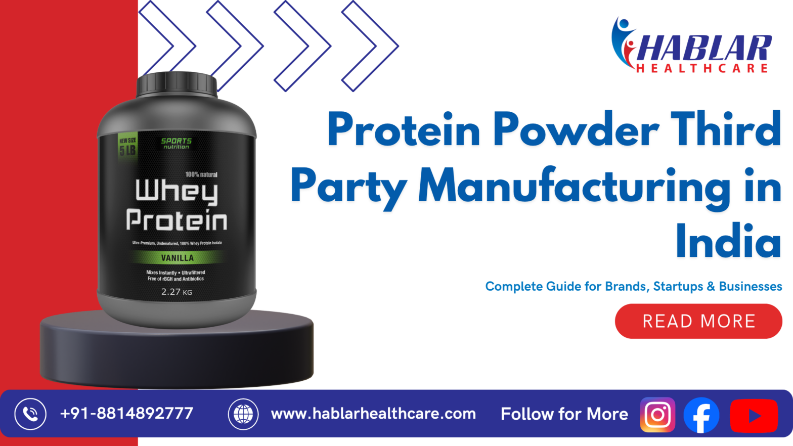 Protein Powder Third Party Manufacturing in India