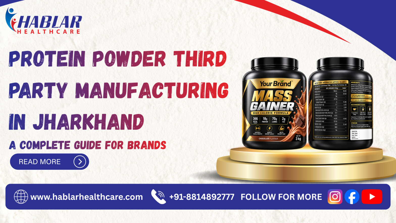 Protein powder third party manufacturing in Jharkhand